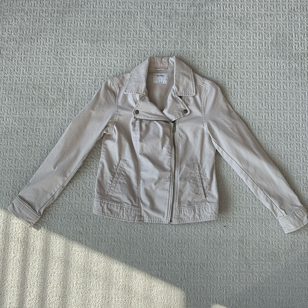 Khaki Old Navy, Moto jacket size small
